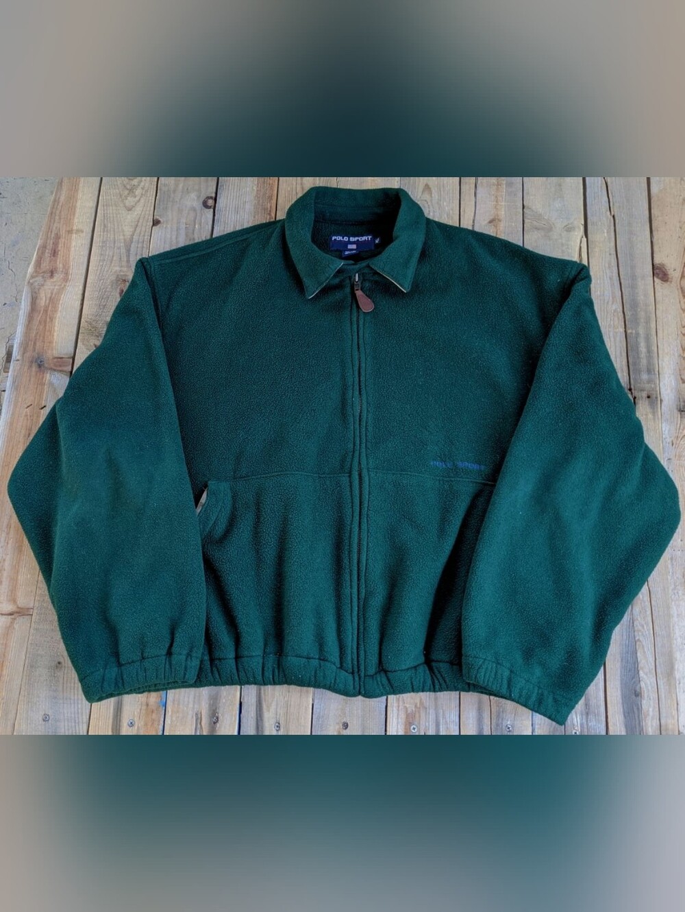 vintage '90s Polo sport Ralph Lauren fleece jacket  made in USA  men's Size XL